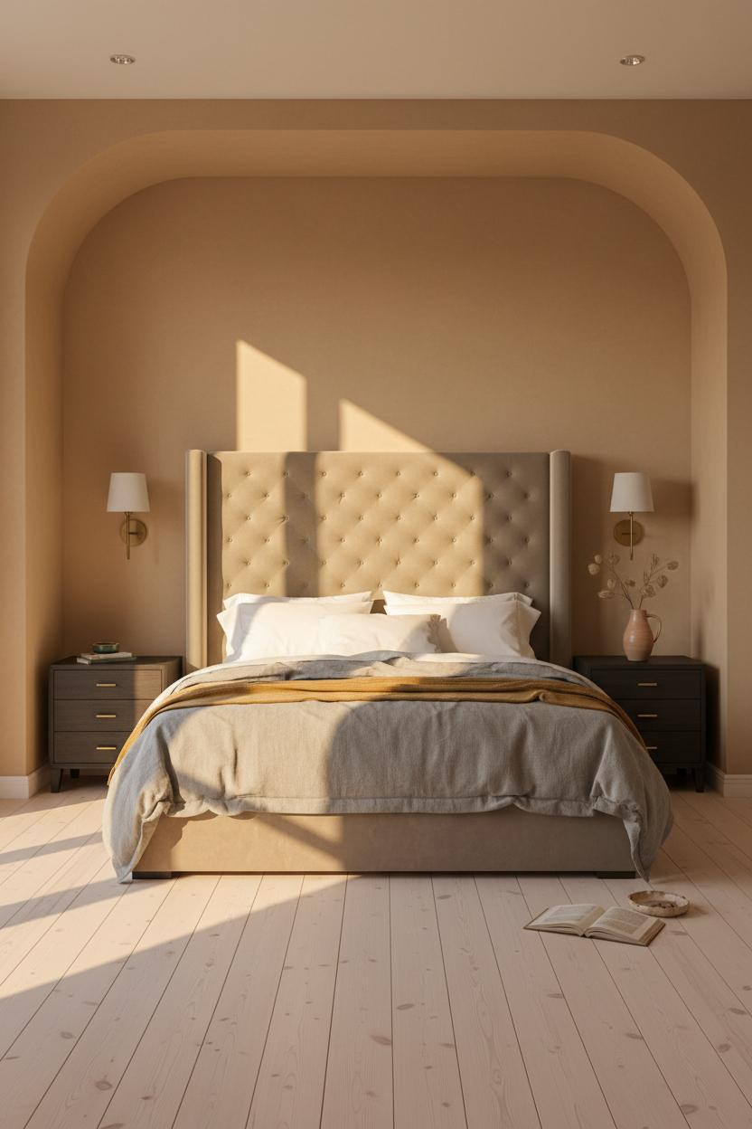Stockholm Bedroom Curved Alcove Morning Light