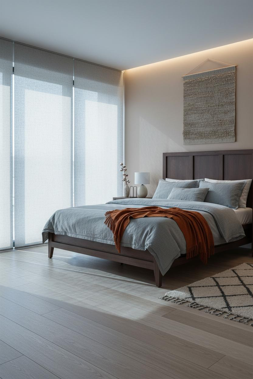 Stockholm Bedroom Nordic Linen Shades
