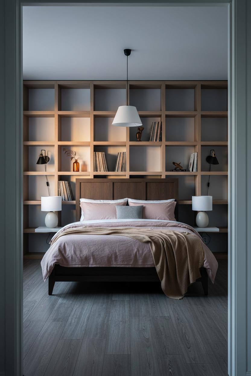 Stockholm Bedroom Oak Shelving Nordic