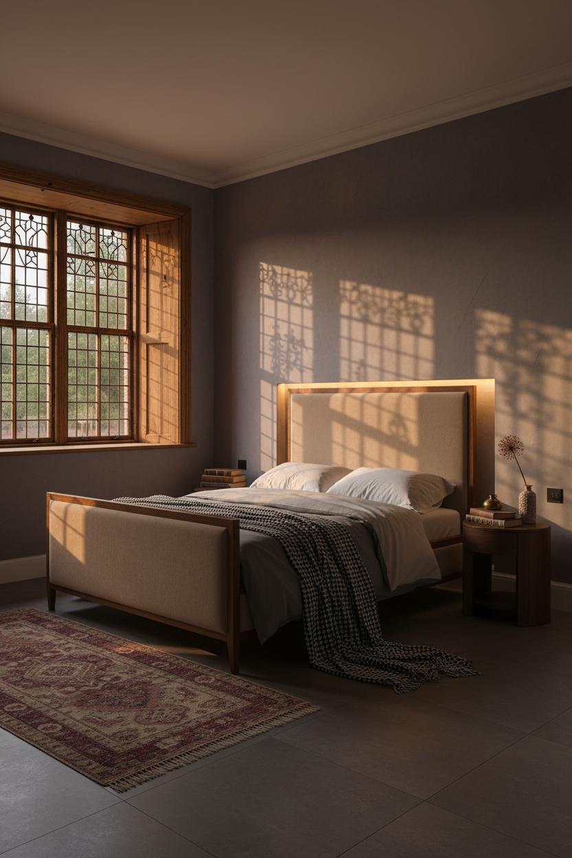 Vintage Bedroom Cottage Warm Lighting
