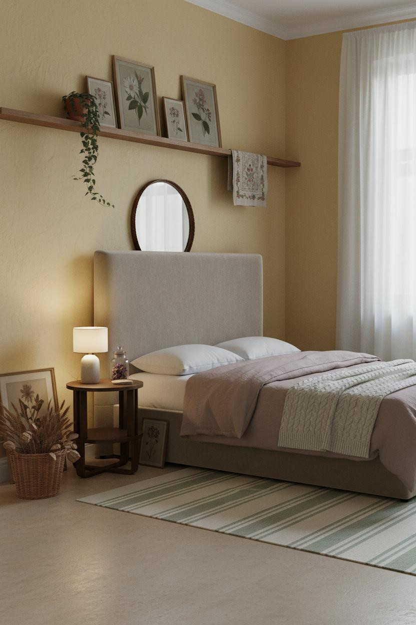 Vintage Cottagecore Bedroom Grandmacore Design