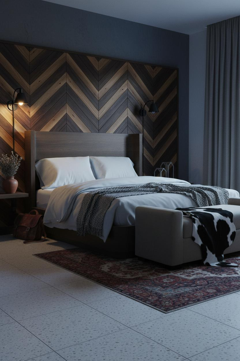Western Bedroom Dark Chic Ranch Style Inspiration