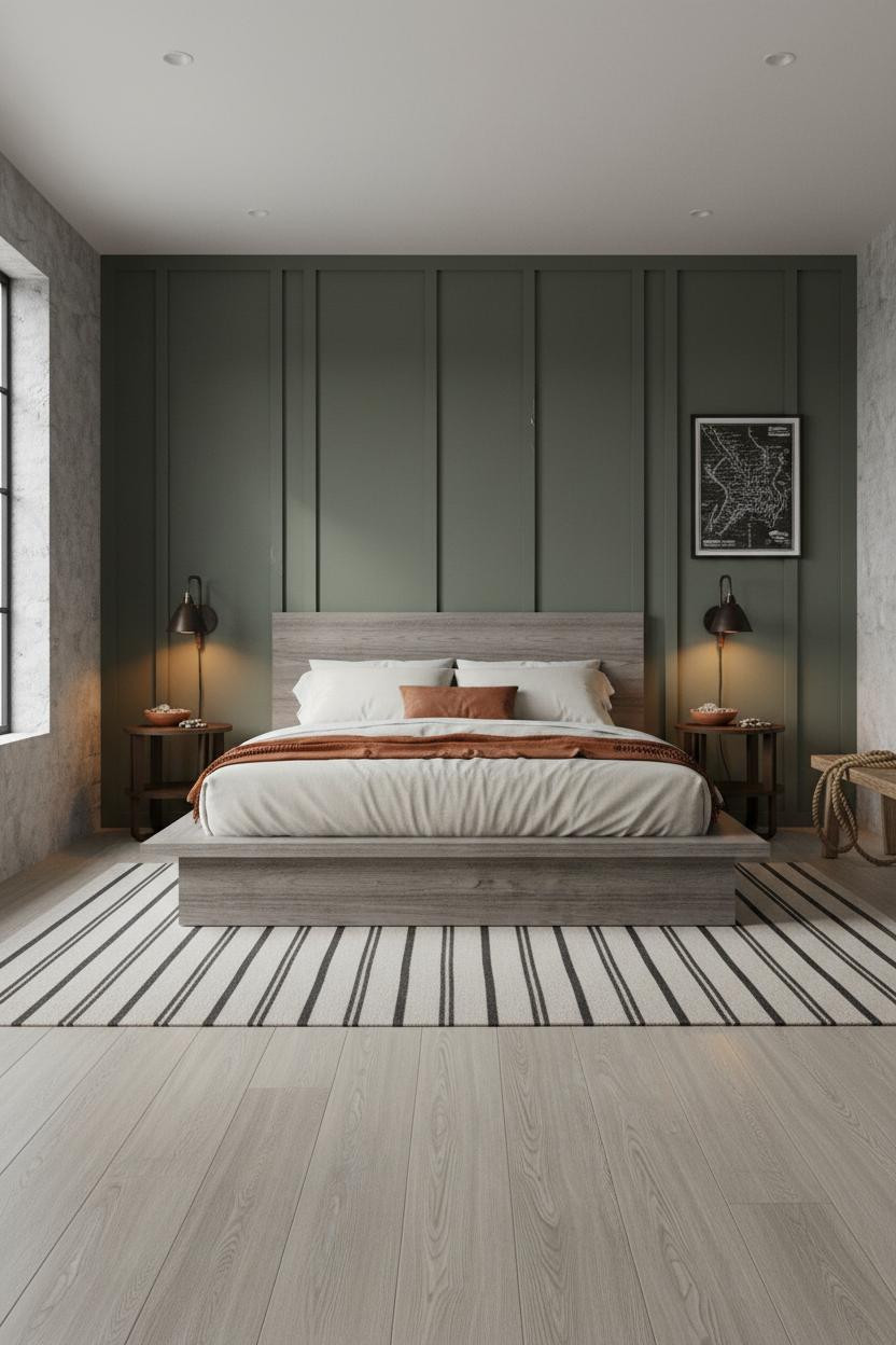 Western Bedroom Ideas Moody Chic Design with Sage Walls