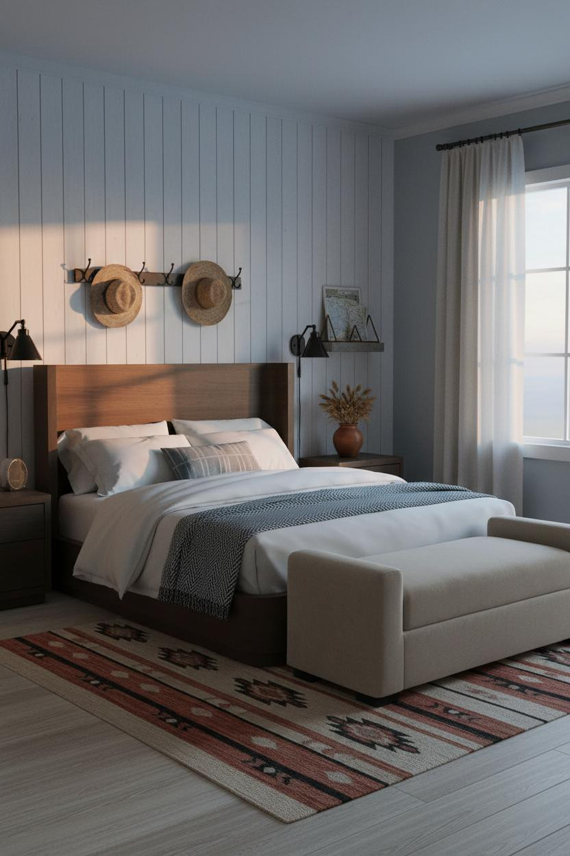 Western Chic Bedroom Boho Rustic Design