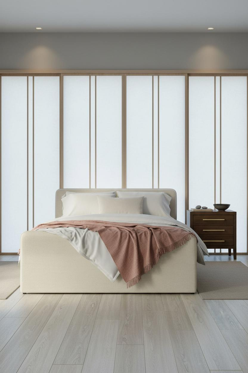 Zen Bedroom Wabi Sabi Shoji Panels