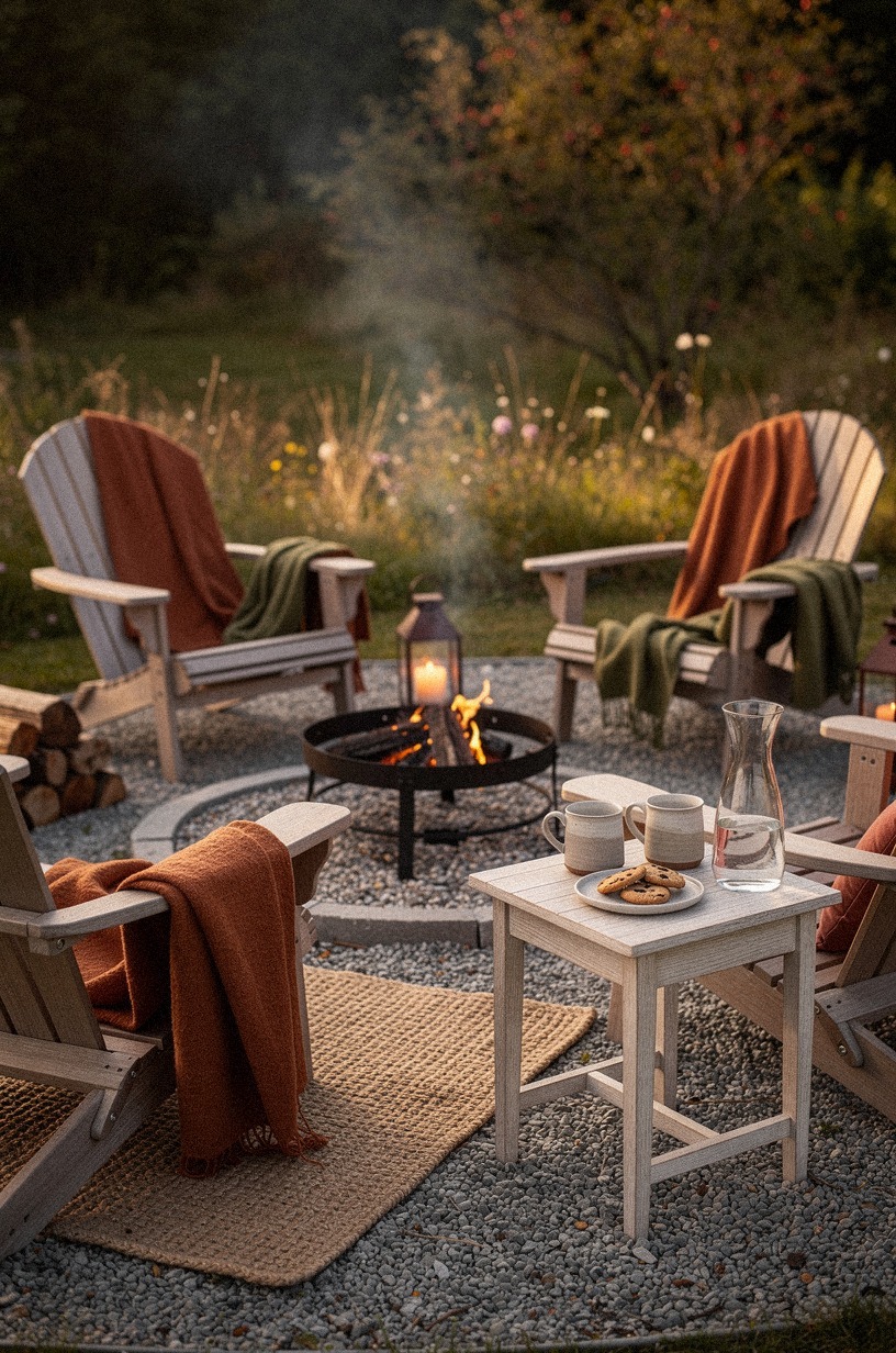 Start With a Gravel Fire Pit Circle for Warm-Evening Gatherings