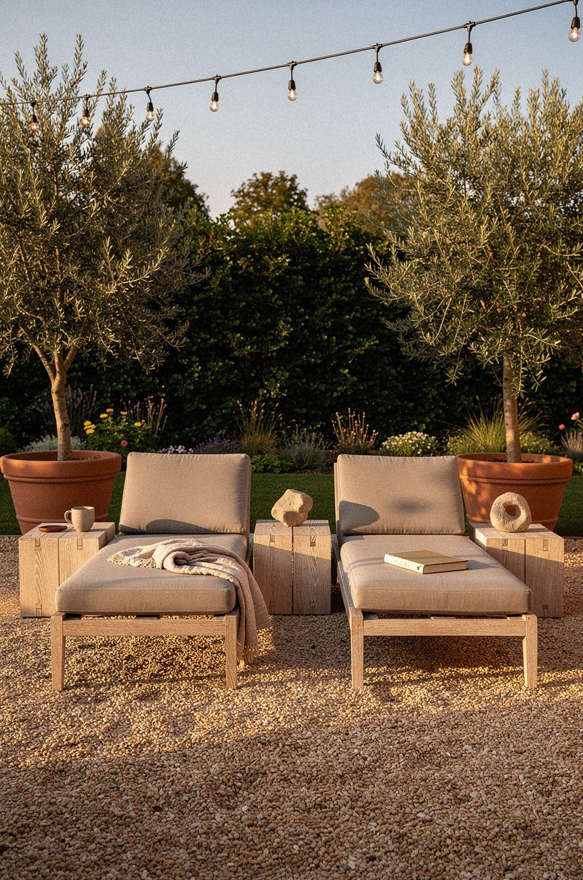 Lay a pea gravel lounge pad first, the First-Zone Rule