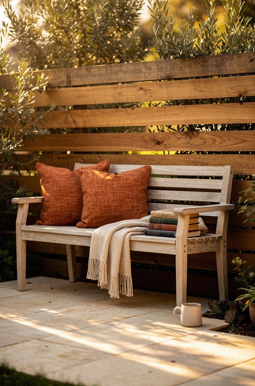 Swap the chain-link for horizontal cedar slats
