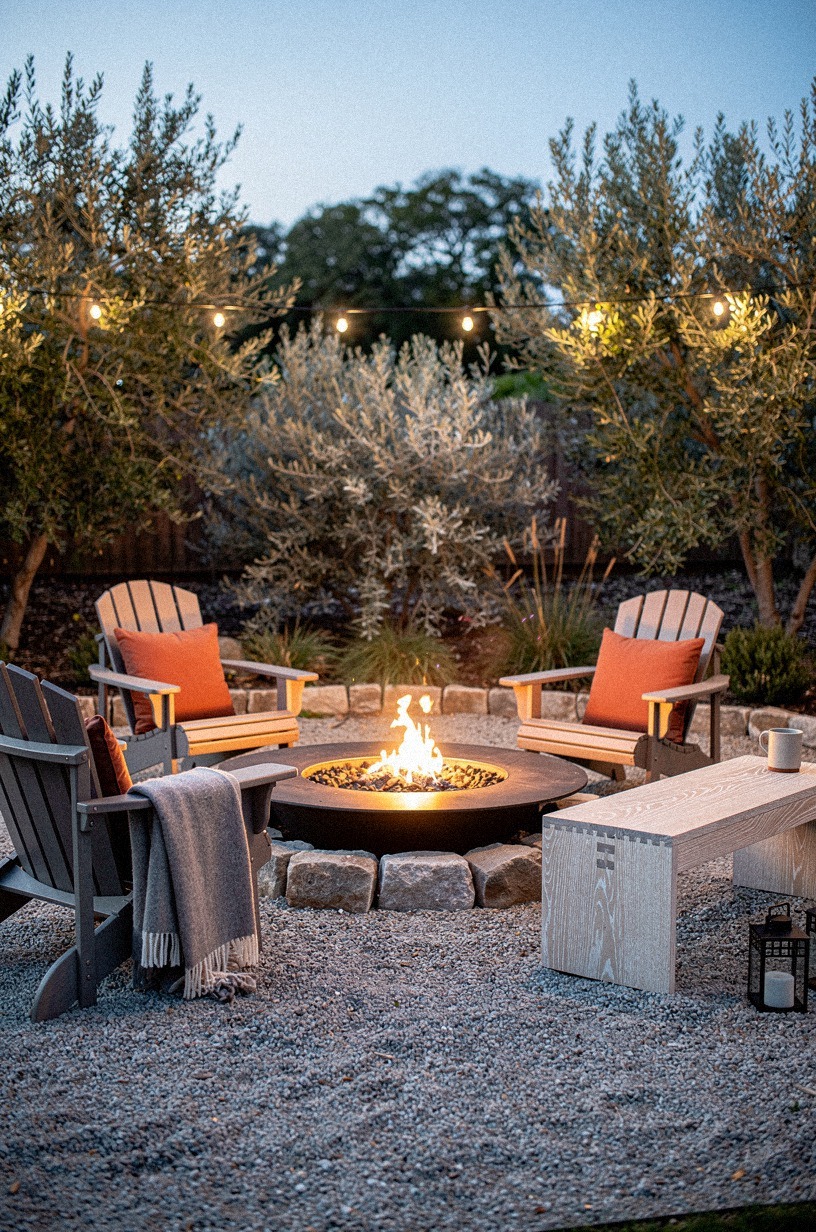 Start with a gravel campfire circle