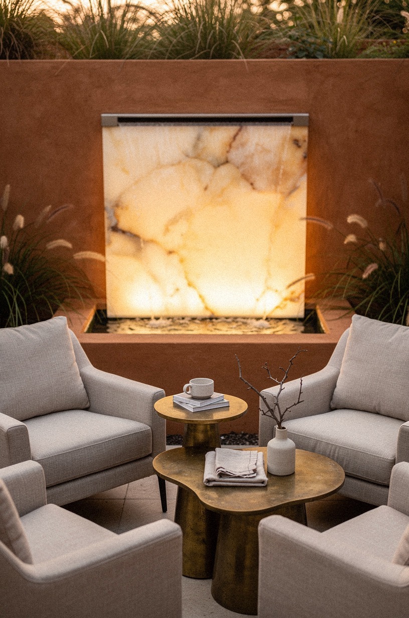 Why a Backlit Water Feature Changes Everything