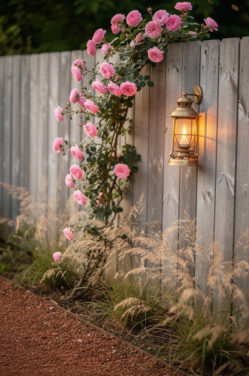 Why a climbing rose against the fence changes everything