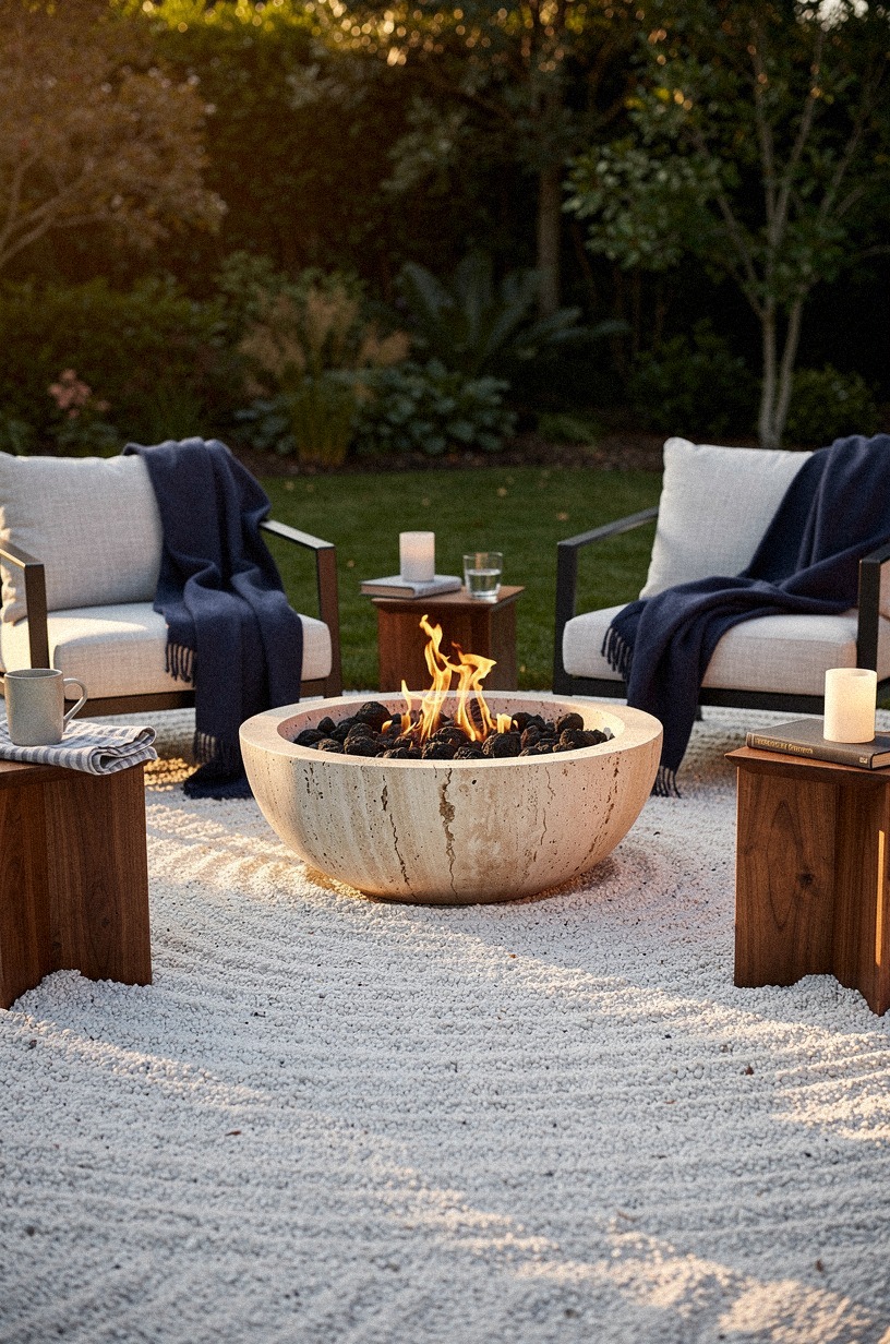 Build a fire pit conversation circle