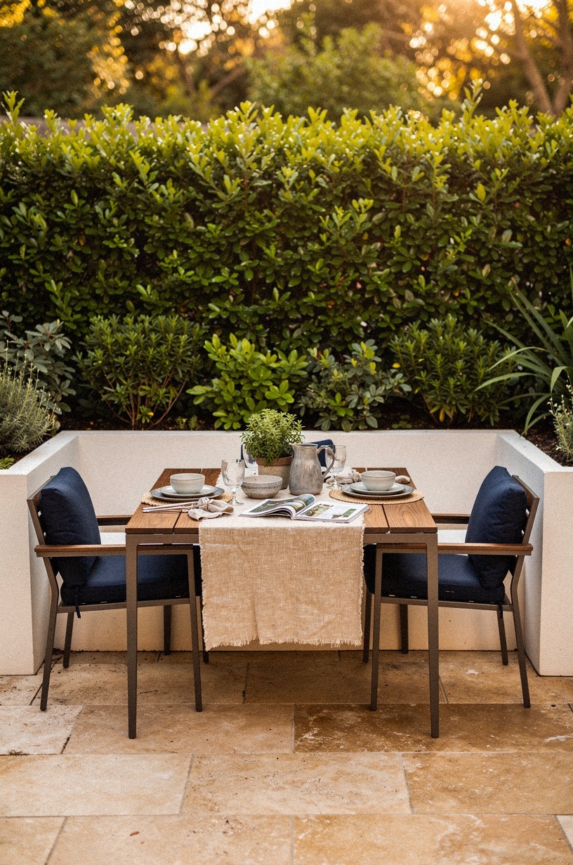 Plant a living hedge in raised beds
