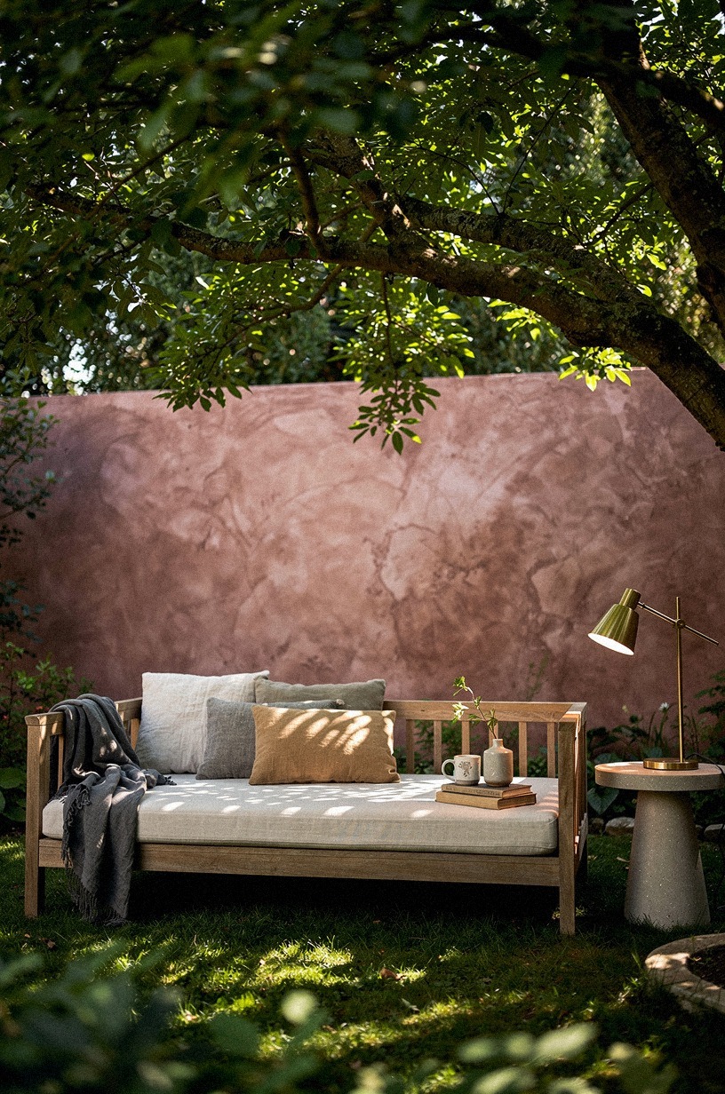 Float a weathered teak daybed under a mature tree