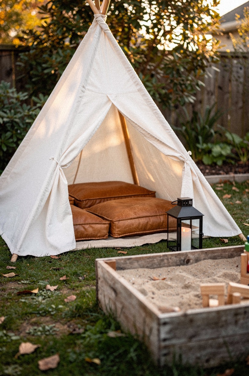 Frame a Canvas Teepee in a Corner