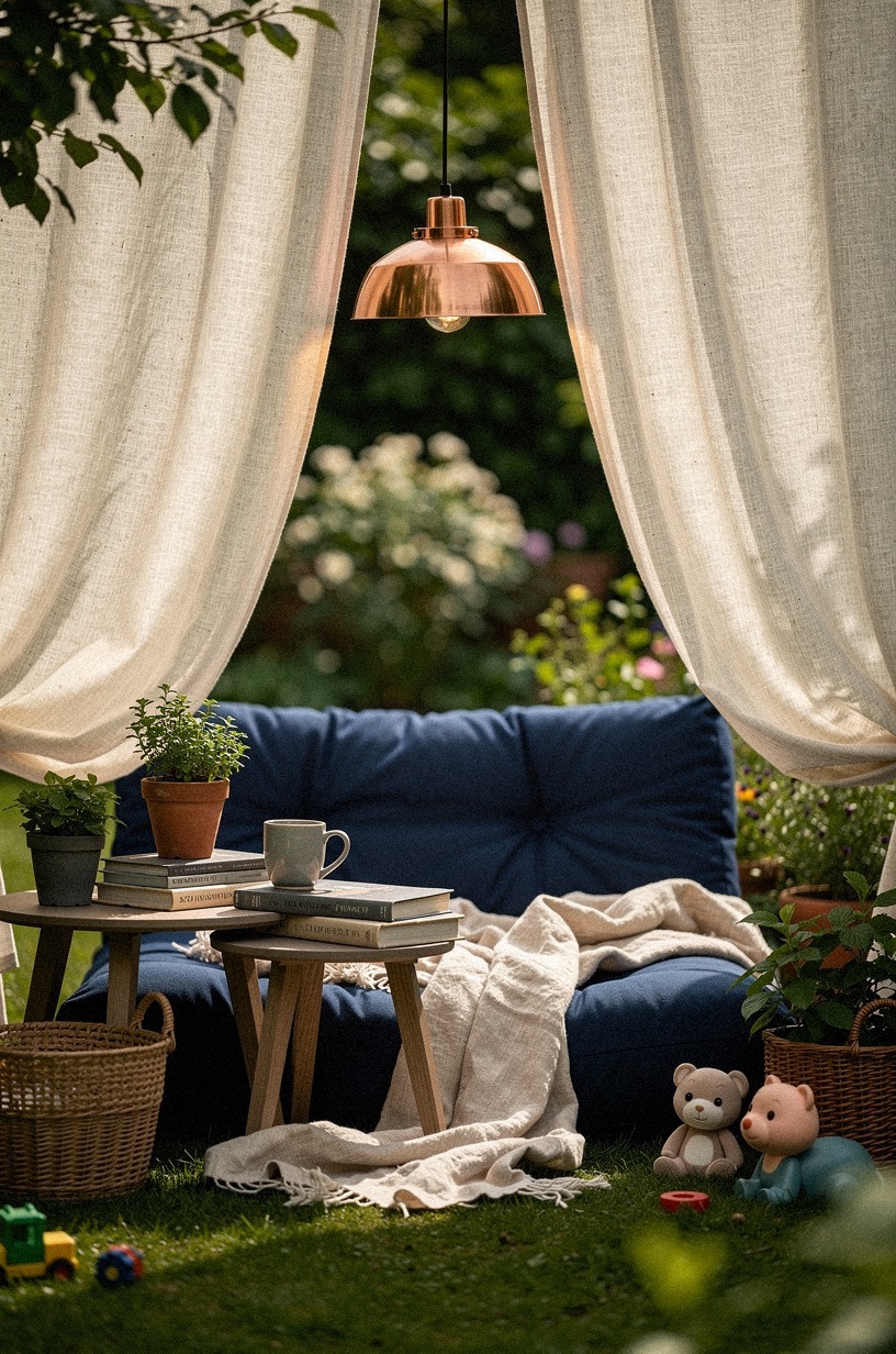Paint a Midnight Blue Reading Nook