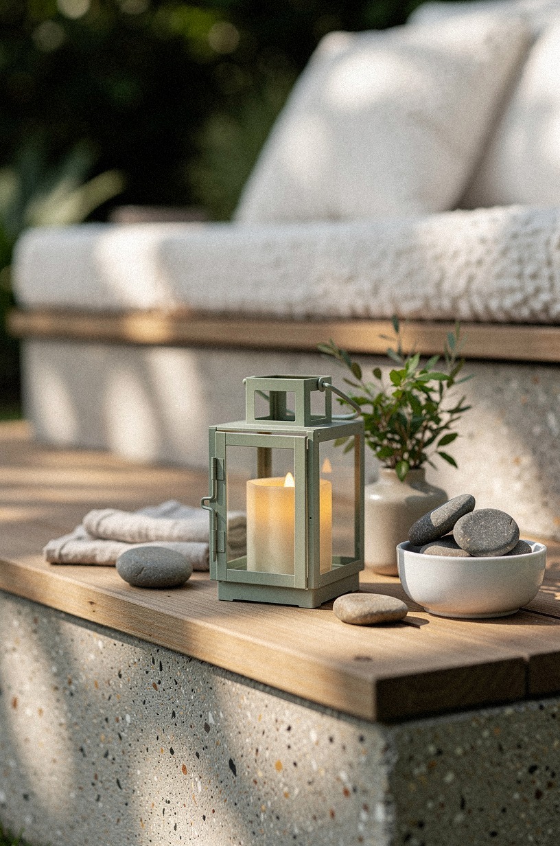 Add lantern clusters along the steps
