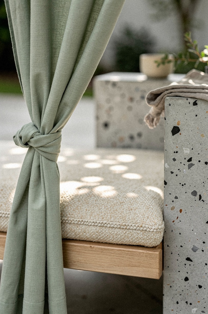 Set a canopy over a narrow bench