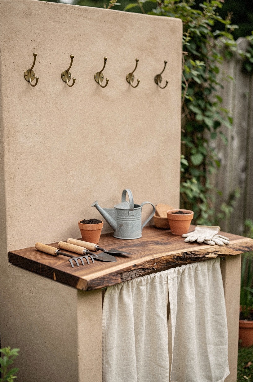 Assemble a Clay Plaster Mud Kitchen