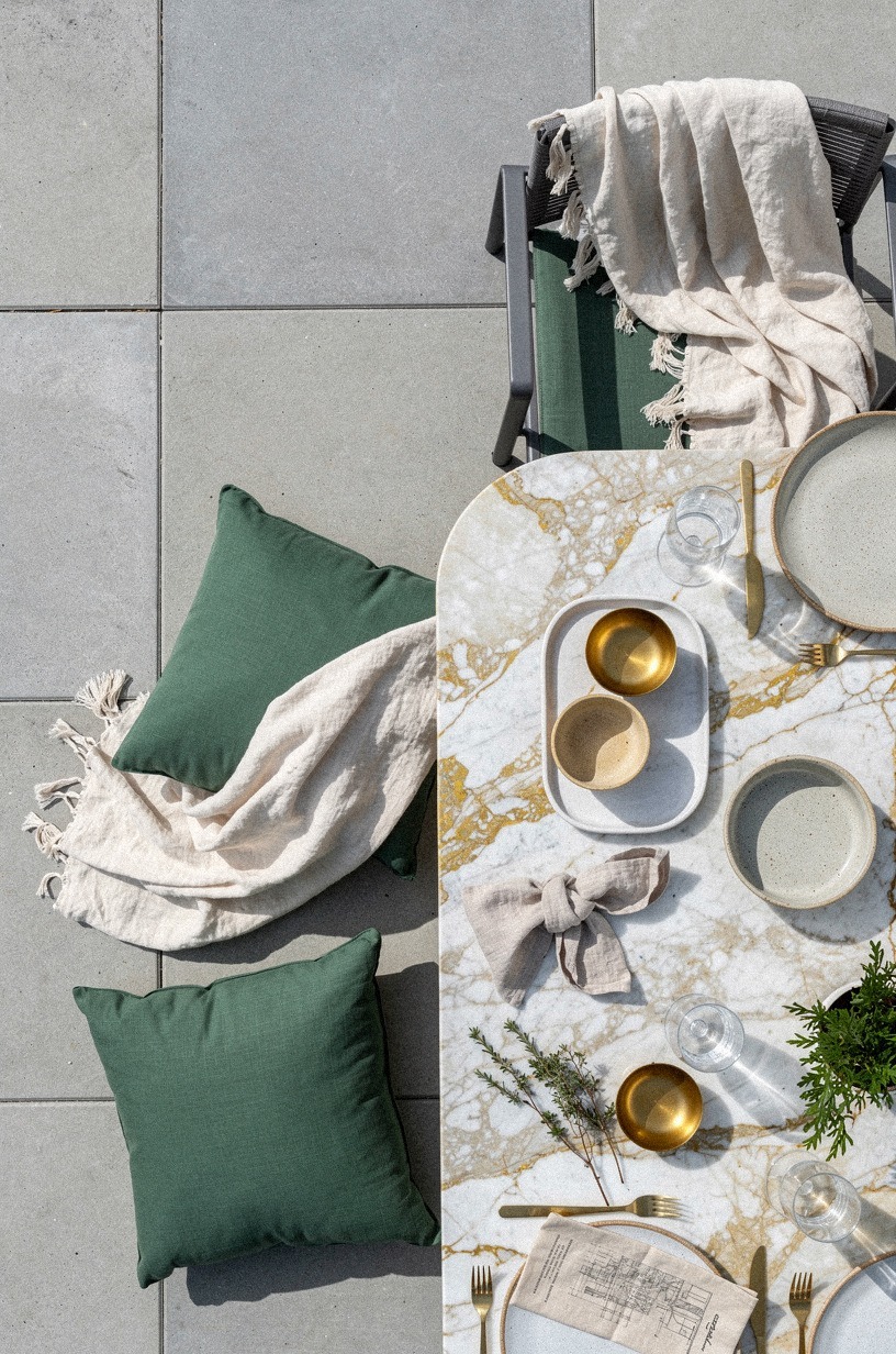 Scatter floor pillows for after-dinner lounging