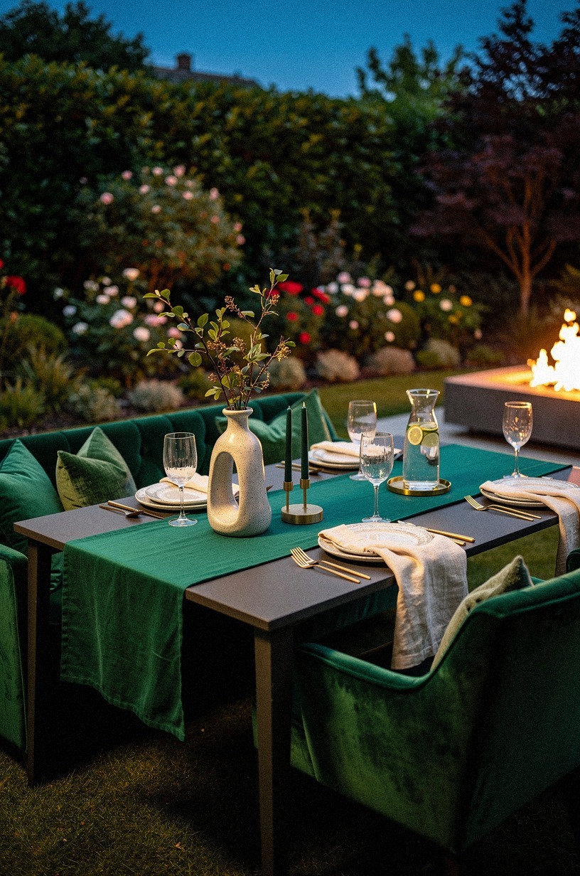 Build an Emerald Outdoor Dining Area