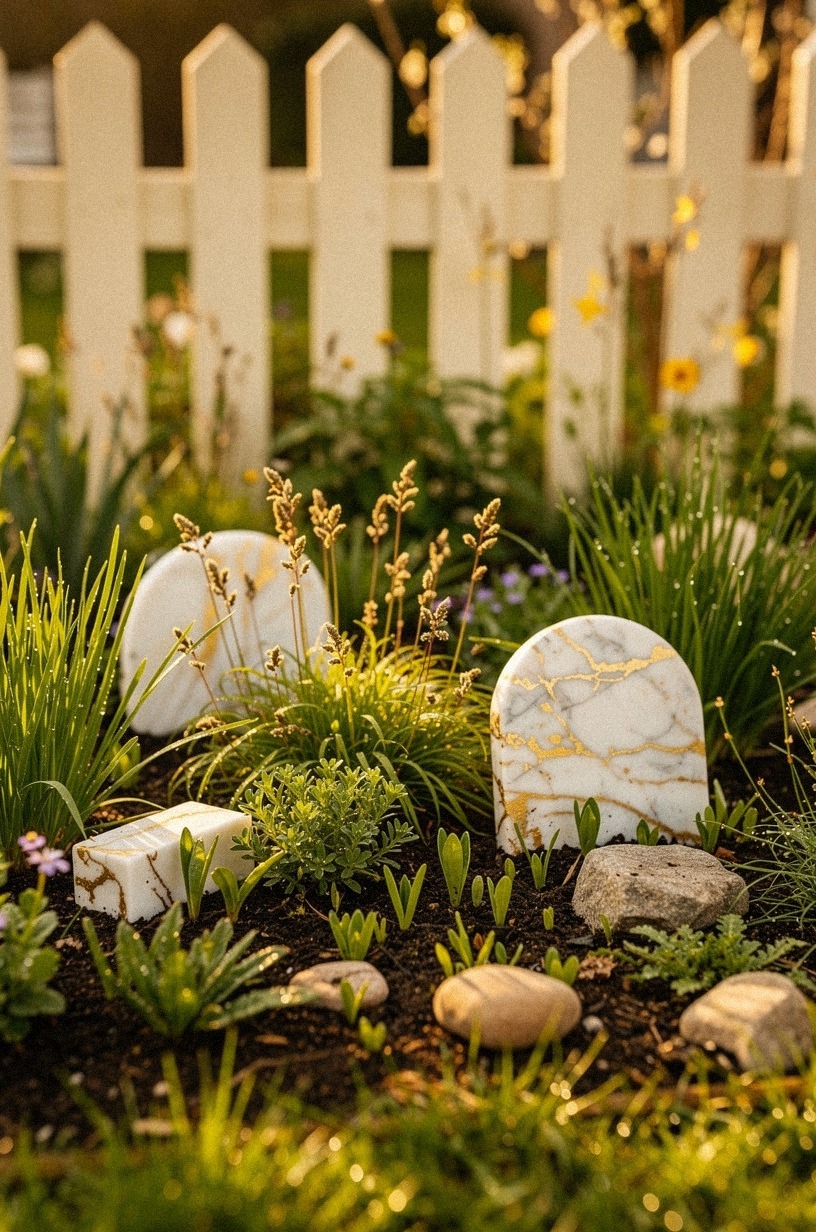 Scatter wildflower seeds along the back border for effortless color