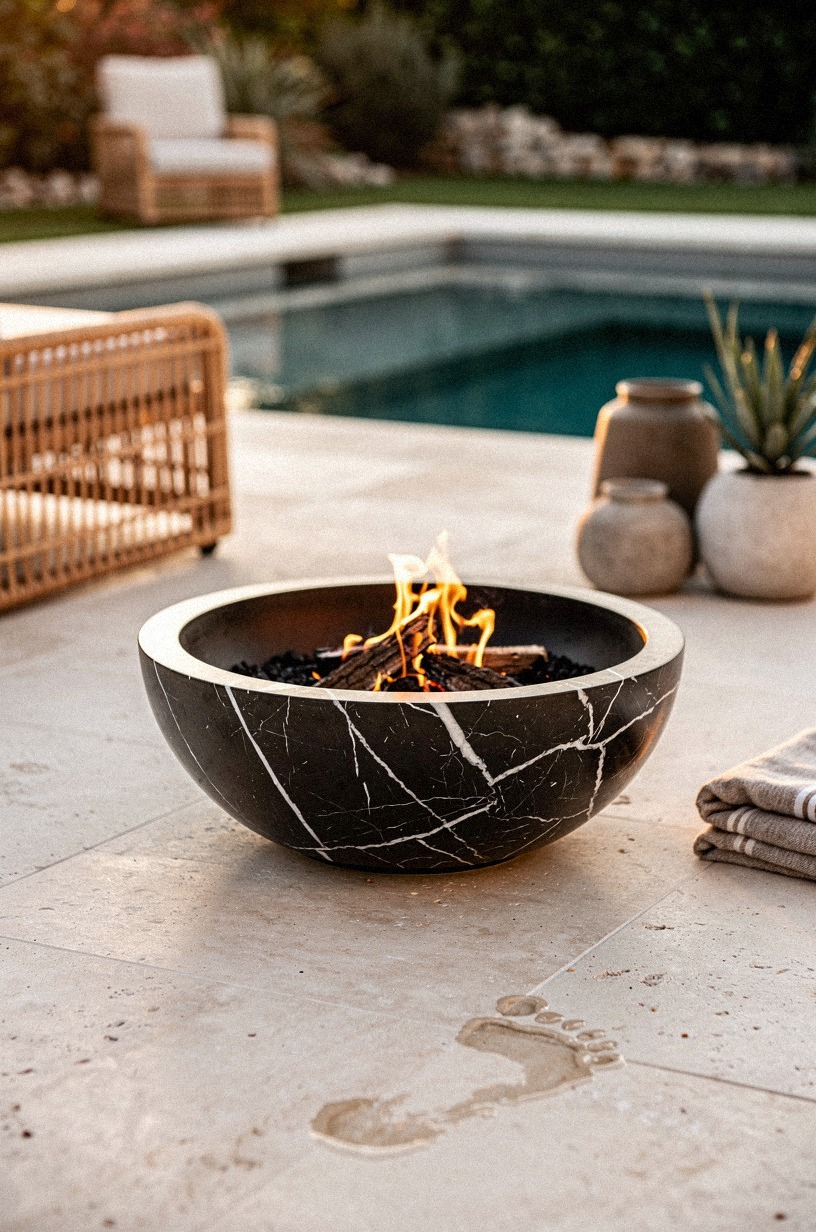 Add a fire bowl, not a fire pit
