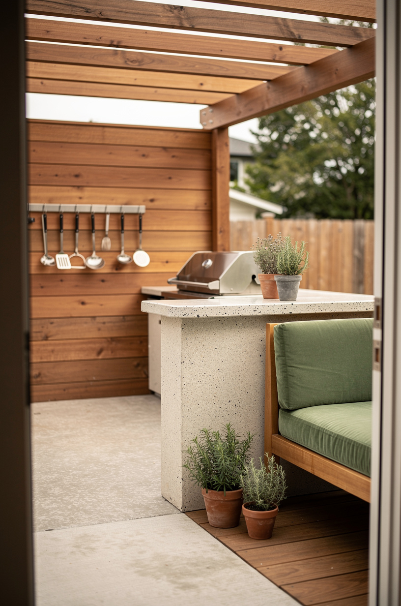 Mount a <strong>Stainless Tool Rail</strong> on a Cedar Fence Panel