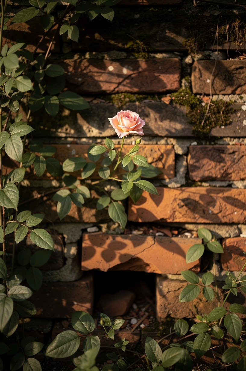Let climbers swallow a wall (ivy, rose, clematis)
