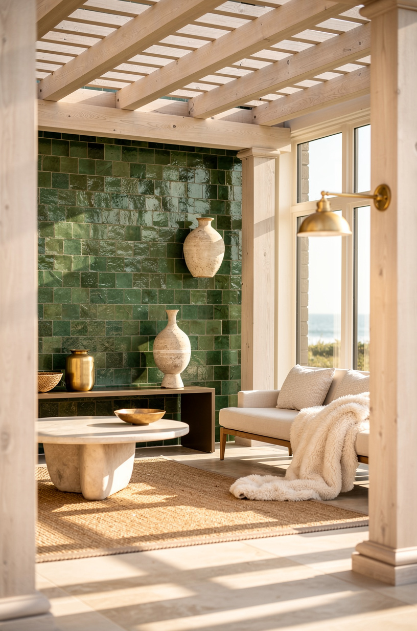 Frame the Whole Area With a Double-Post Pergola
