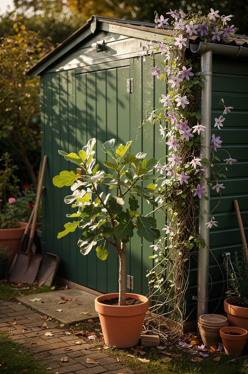 Paint the shed (or let it go silver)