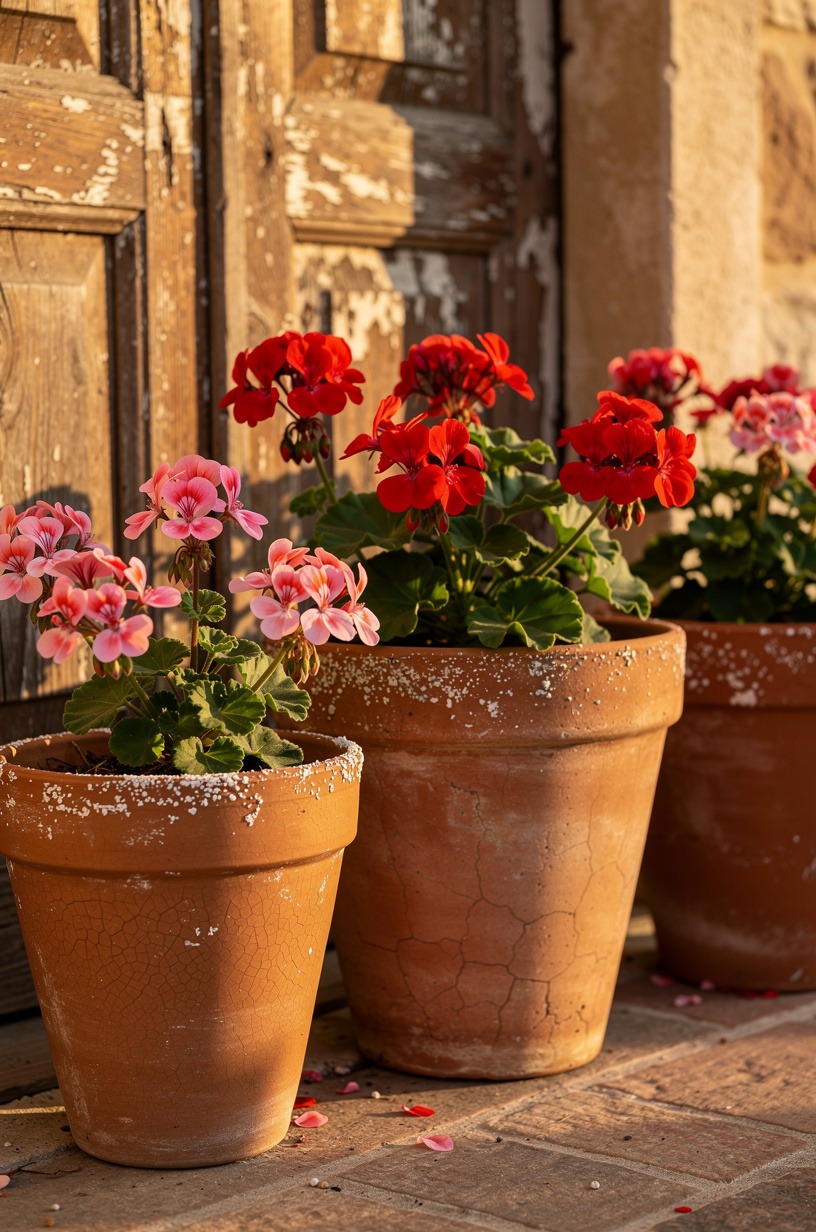 Use terracotta (the real stuff, not plastic)