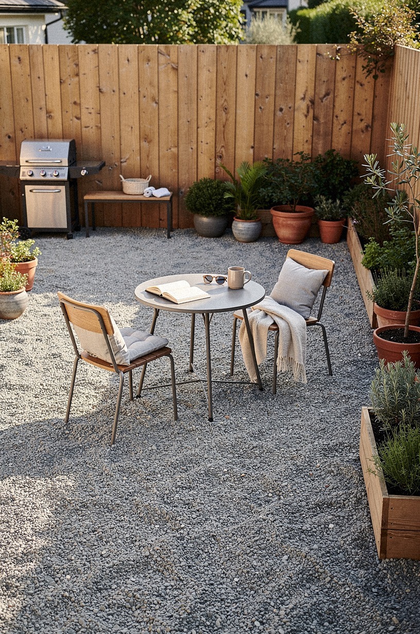 Use gravel instead of grass