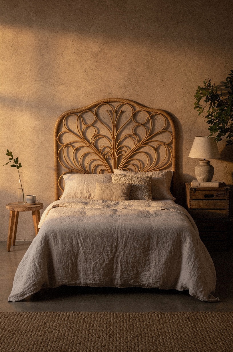 Build a headboard that gives the bed an address