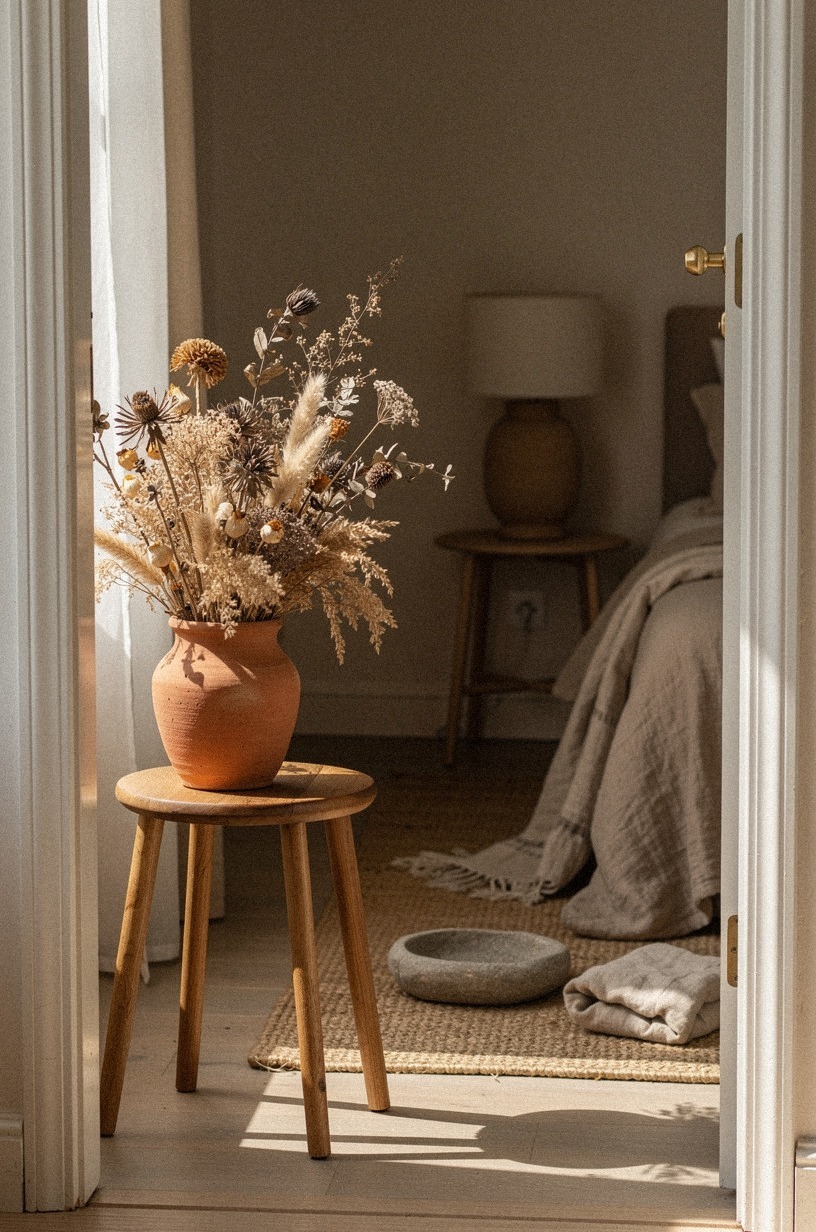 Tuck a small plant into a corner