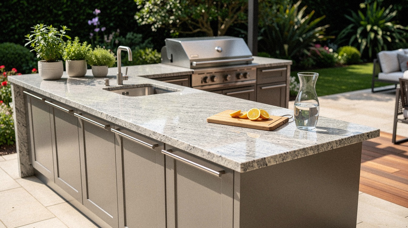 Easy Outdoor Kitchen Countertop Ideas, Materials Compared for Real Homes