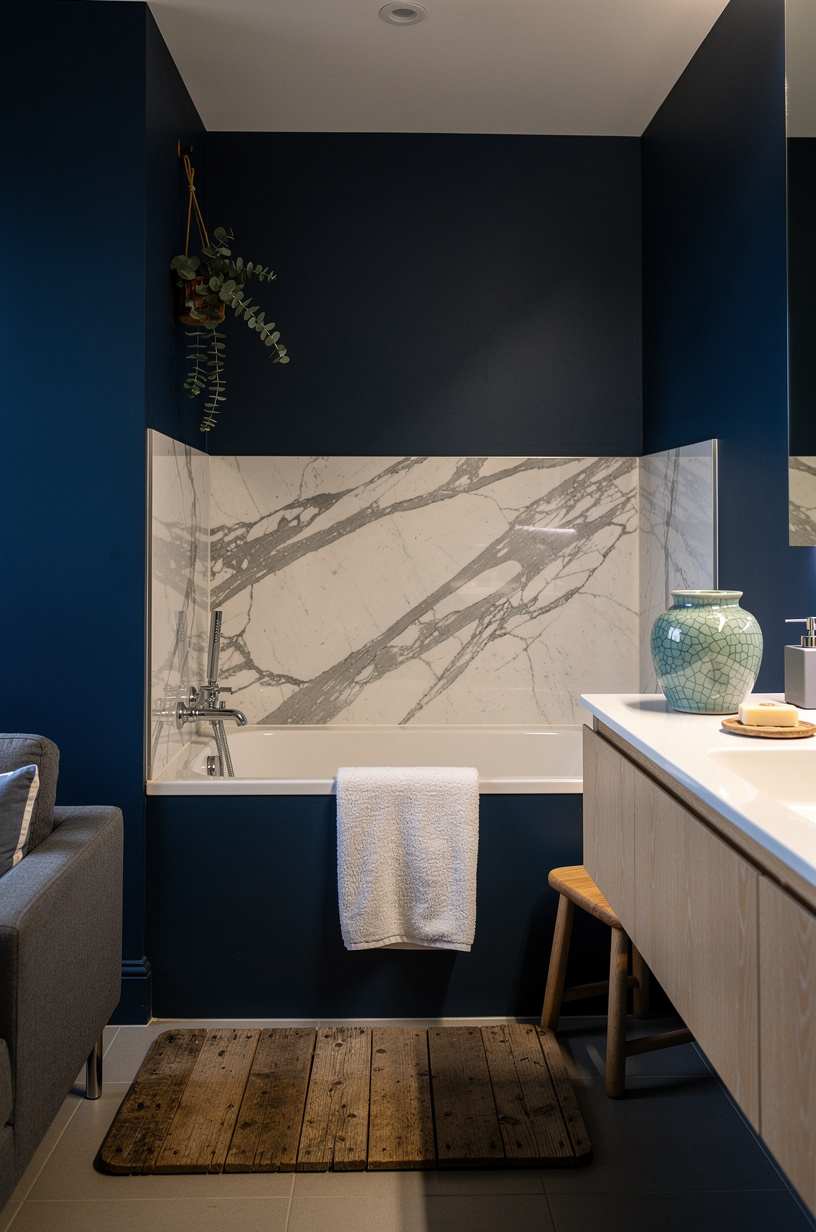 Put a Low-Profile Stool or Bench in the Corner