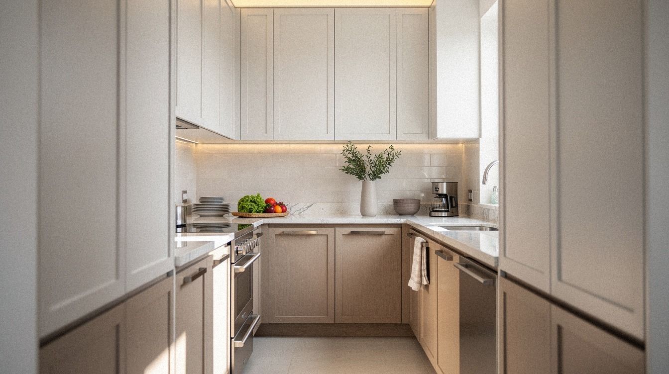 Small-Space Galley Kitchen Cabinet Ideas for Narrow Layouts