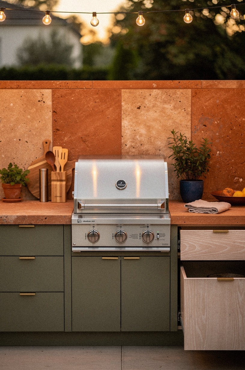 Rank materials by the grill wall heat zone