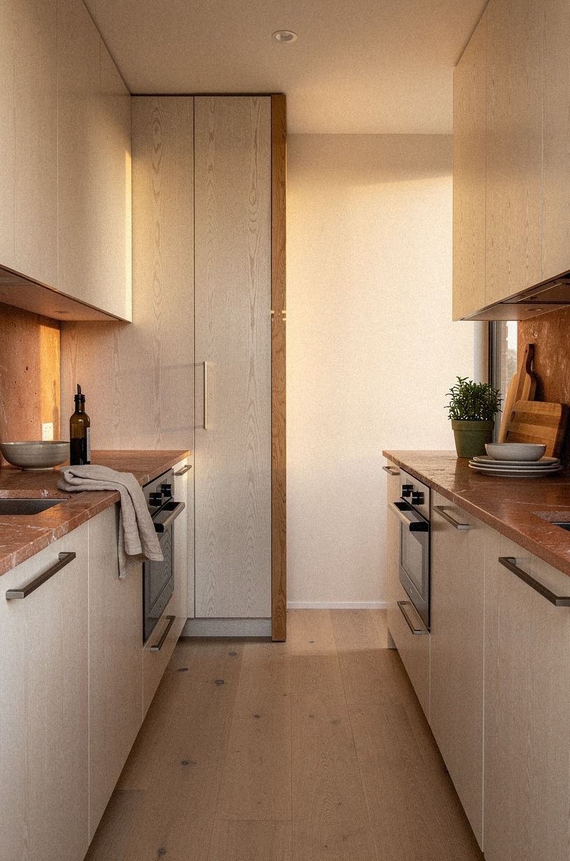 Run slim upper cabinets to the ceiling