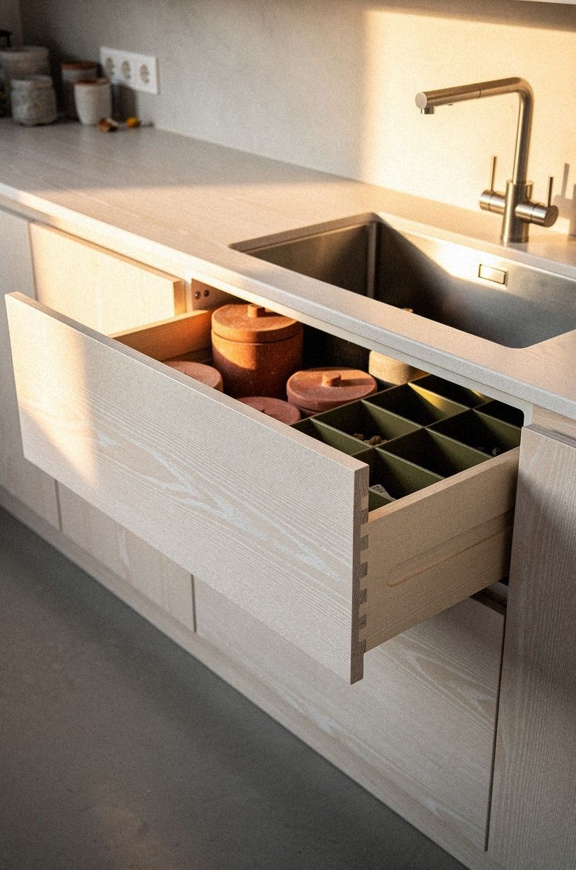 Start with a deep sink base drawer