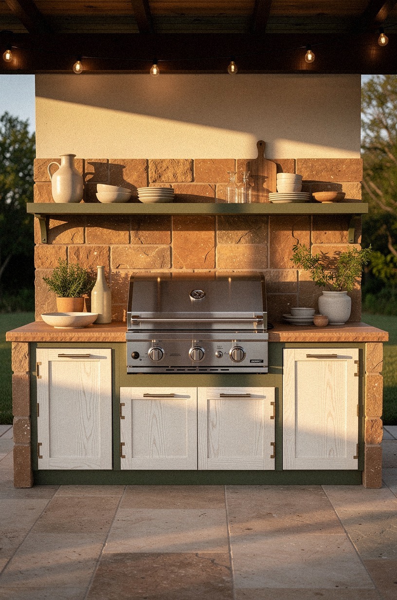 Start with a grill wall under cover (or skip the build entirely)