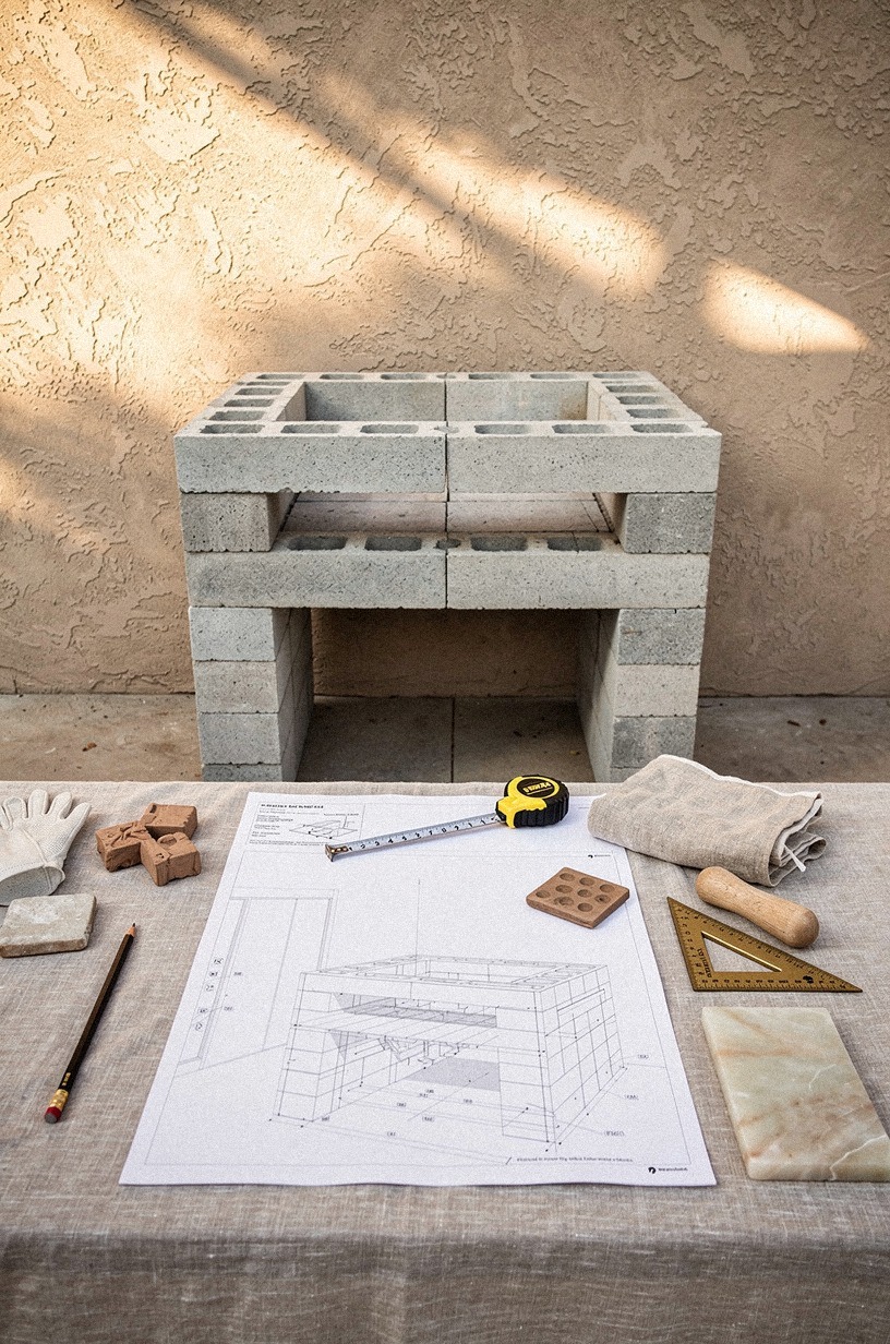 Build a cinder block counter in one afternoon