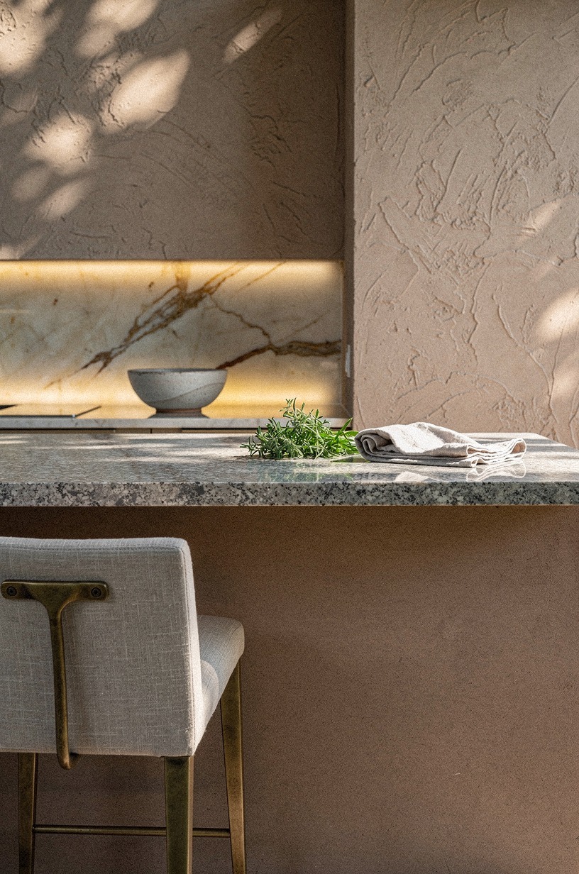 Choose honed granite for a shaded prep run