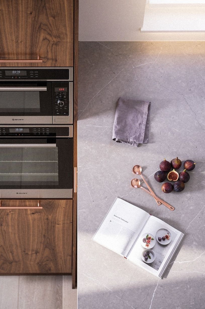 Stack the microwave above a warming drawer