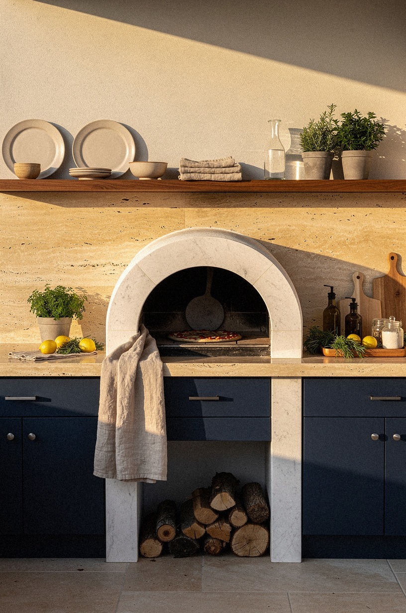 Pair soapstone counters with a Farrow & Ball Studio Green cooking wall