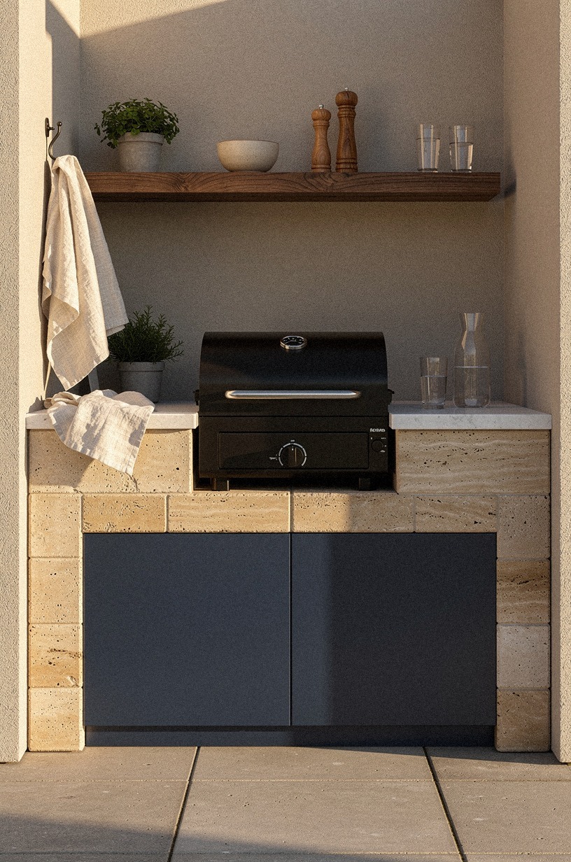 Tuck a smoker station into the corner