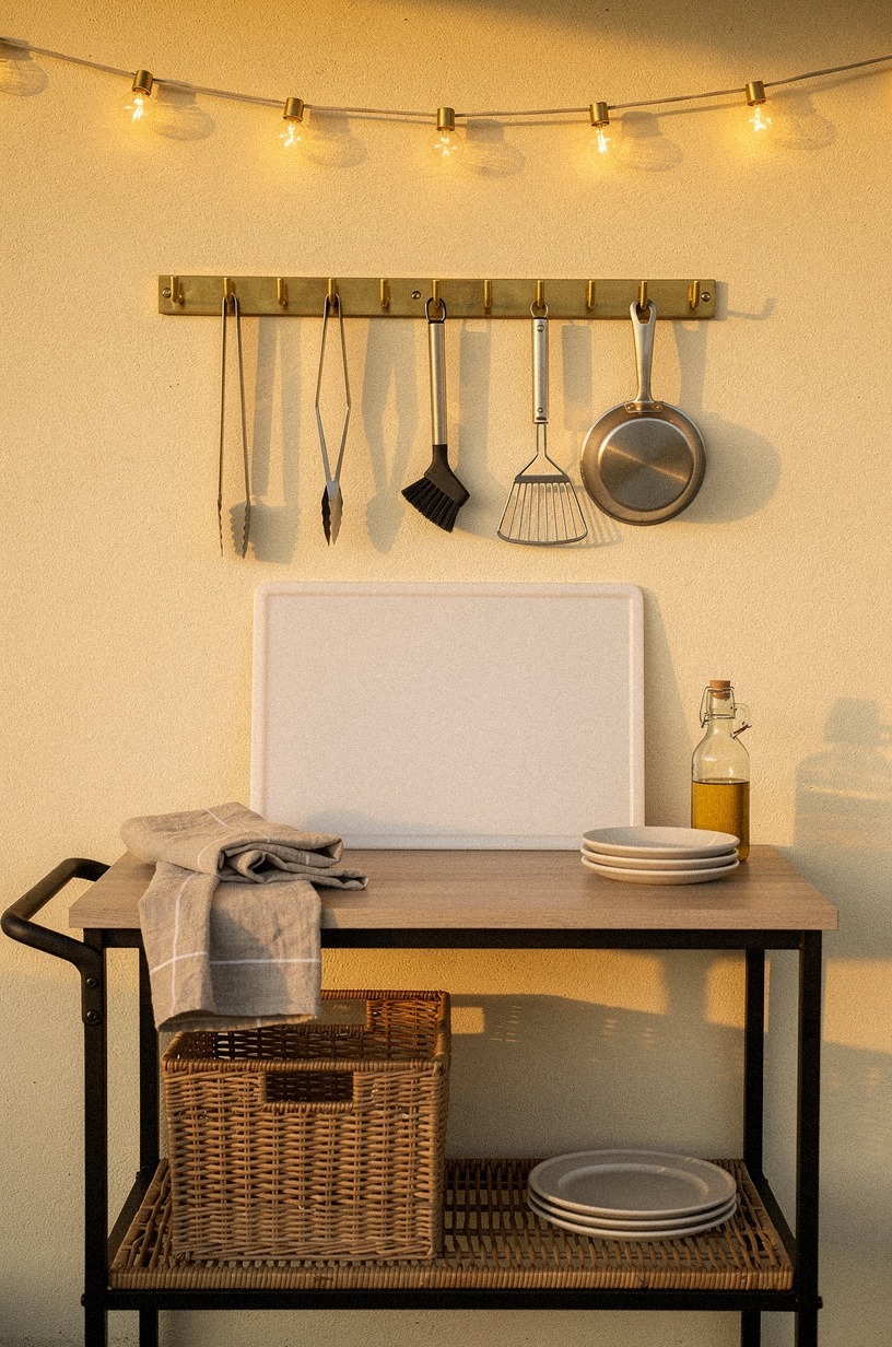 Mount peg rails for grilling tools