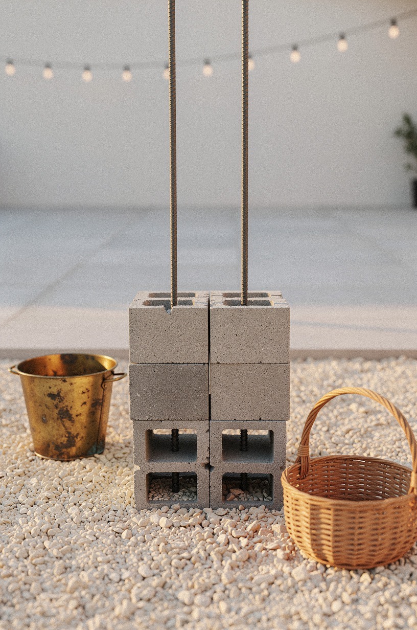 Anchor rebar through every corner block