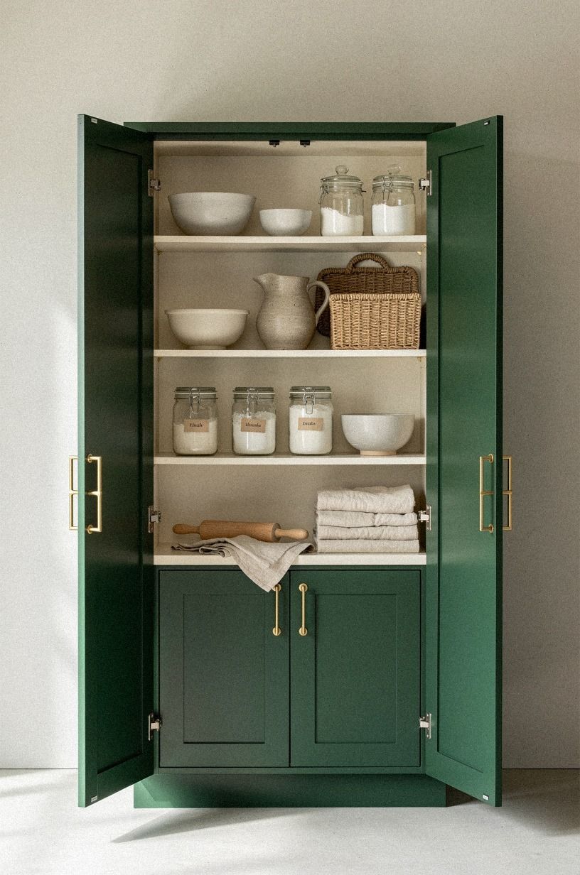 Build a baking station into tall doors
